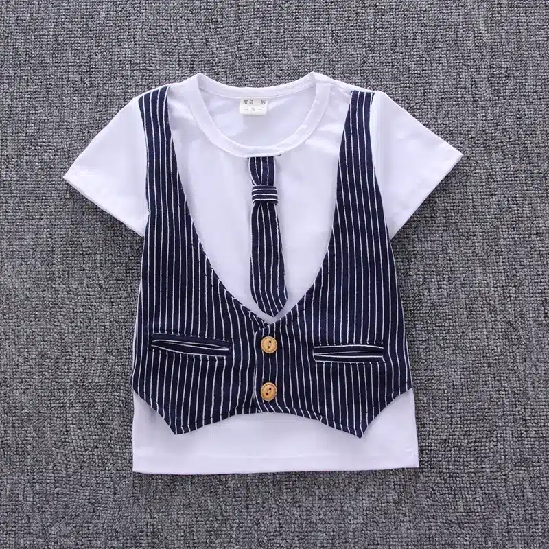 MANJI New baby boy clothes 2018 cotton material fashion design boys clothing set A002-10 children's summer clothing 18