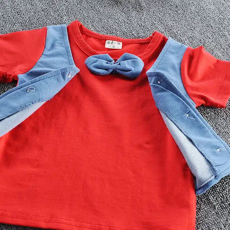 MANJI New baby boy clothes 2018 cotton material fashion design boys clothing set A002-10 children's summer clothing 25