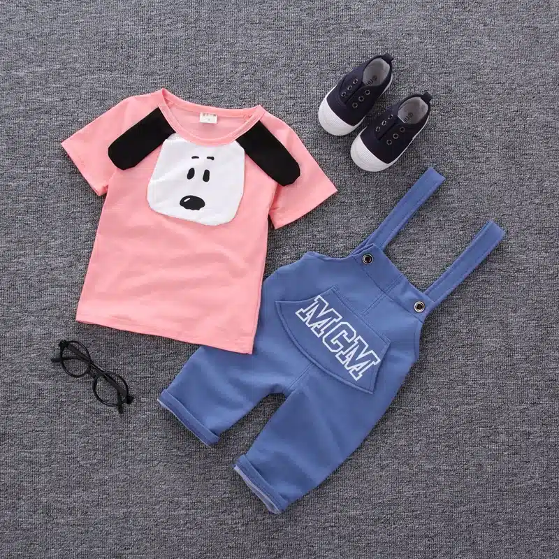 MANJI New baby boy clothes 2018 cotton material fashion design boys clothing set A002-10 children's summer clothing 27