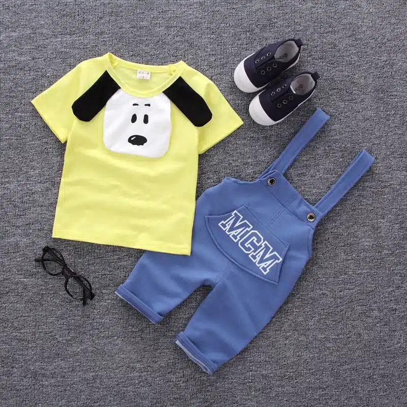 MANJI New baby boy clothes 2018 cotton material fashion design boys clothing set A002-10 children's summer clothing 28