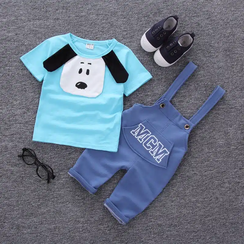 MANJI New baby boy clothes 2018 cotton material fashion design boys clothing set A002-10 children's summer clothing 29