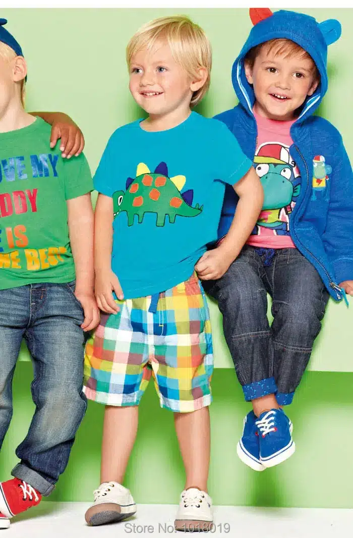 New 2018 Baby Boys Clothing Set Quality 100% Cotton Toddler Kids Clothes Short Sleeve Baby Boy Clothes Set Children Suit Outwear 90