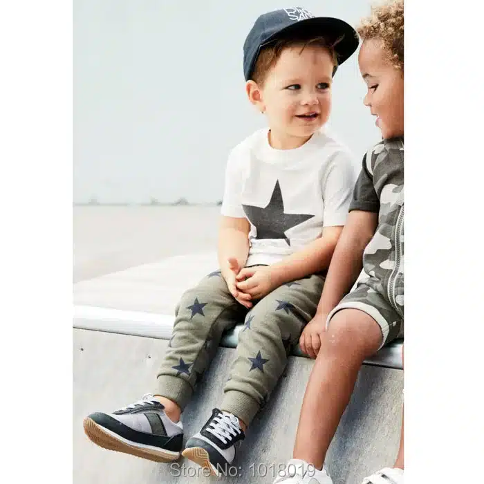 New 2018 Baby Boys Clothing Set Quality 100% Cotton Toddler Kids Clothes Short Sleeve Baby Boy Clothes Set Children Suit Outwear 129