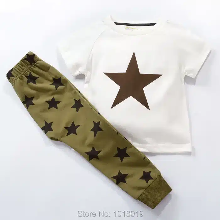 New 2018 Baby Boys Clothing Set Quality 100% Cotton Toddler Kids Clothes Short Sleeve Baby Boy Clothes Set Children Suit Outwear 130