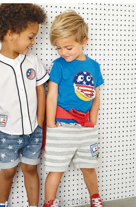 New 2018 Baby Boys Clothing Set Quality 100% Cotton Toddler Kids Clothes Short Sleeve Baby Boy Clothes Set Children Suit Outwear 134