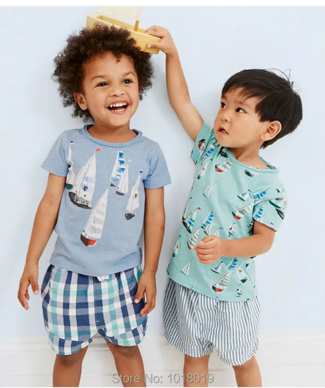 New 2018 Baby Boys Clothing Set Quality 100% Cotton Toddler Kids Clothes Short Sleeve Baby Boy Clothes Set Children Suit Outwear 137