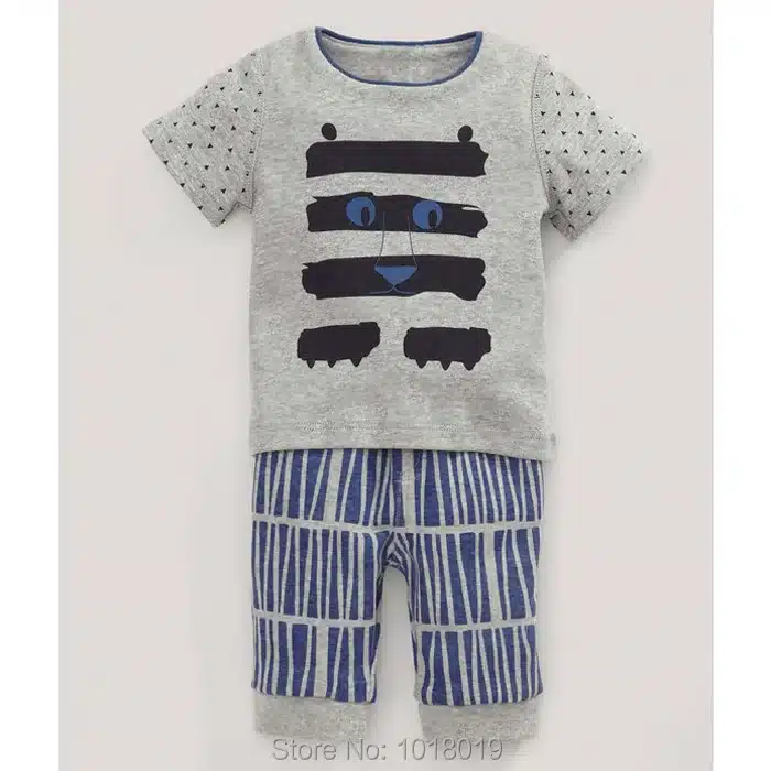 New 2018 Baby Boys Clothing Set Quality 100% Cotton Toddler Kids Clothes Short Sleeve Baby Boy Clothes Set Children Suit Outwear 148