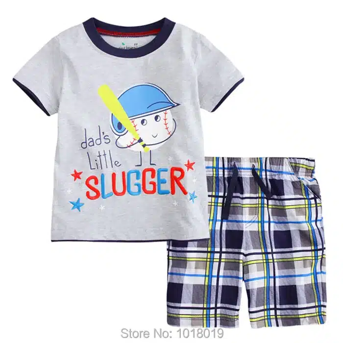New 2018 Baby Boys Clothing Set Quality 100% Cotton Toddler Kids Clothes Short Sleeve Baby Boy Clothes Set Children Suit Outwear 152