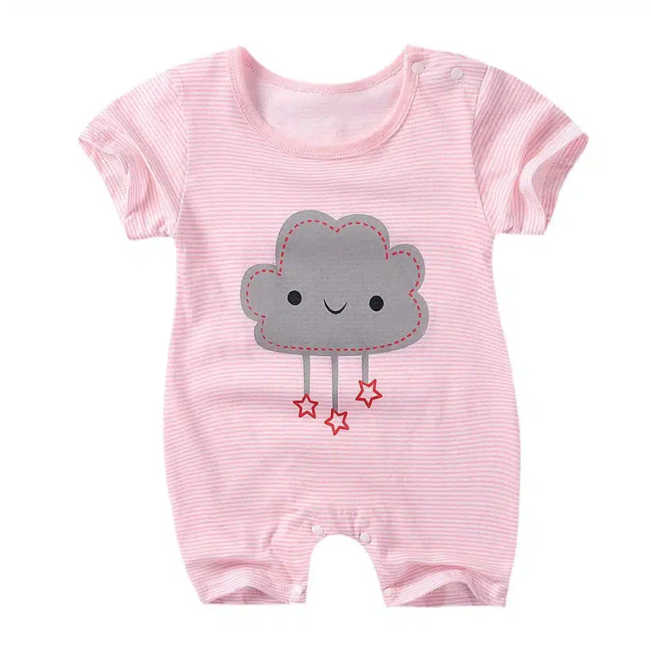 2018 New Baby Rompers summer Cotton baby girl clothes short sleeve printing baby boys Jumpsuits Roupas Bebes Infant Clothing 10