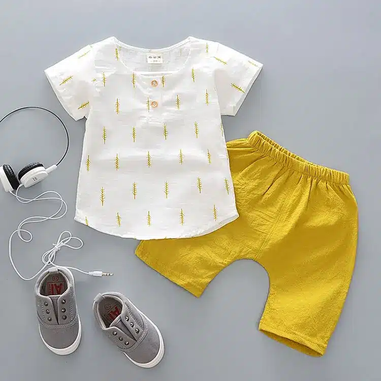 Child 2018 summer infant baby boy clothes outfits sports suits 2pcs sets for baby boy clothing set 100% cotton design tracksuit 4