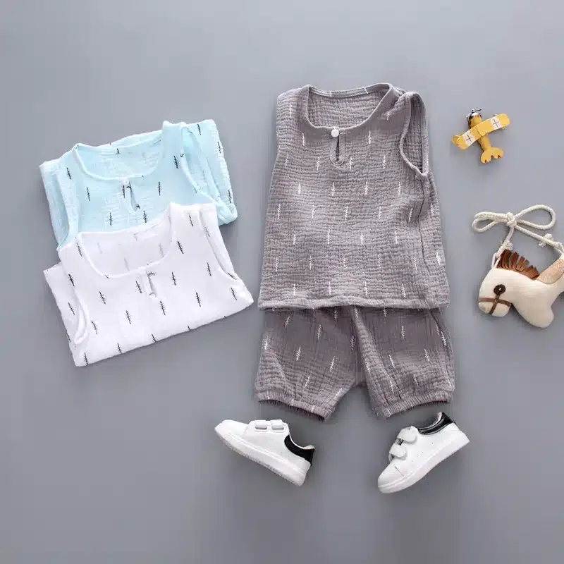 Baby Boys Clothes 2018 Summer Style Beach Star Tree Print Casual Sport Suit 2Pcs Sets T Shirt + Shorts Baby Girls Clothes Set 10