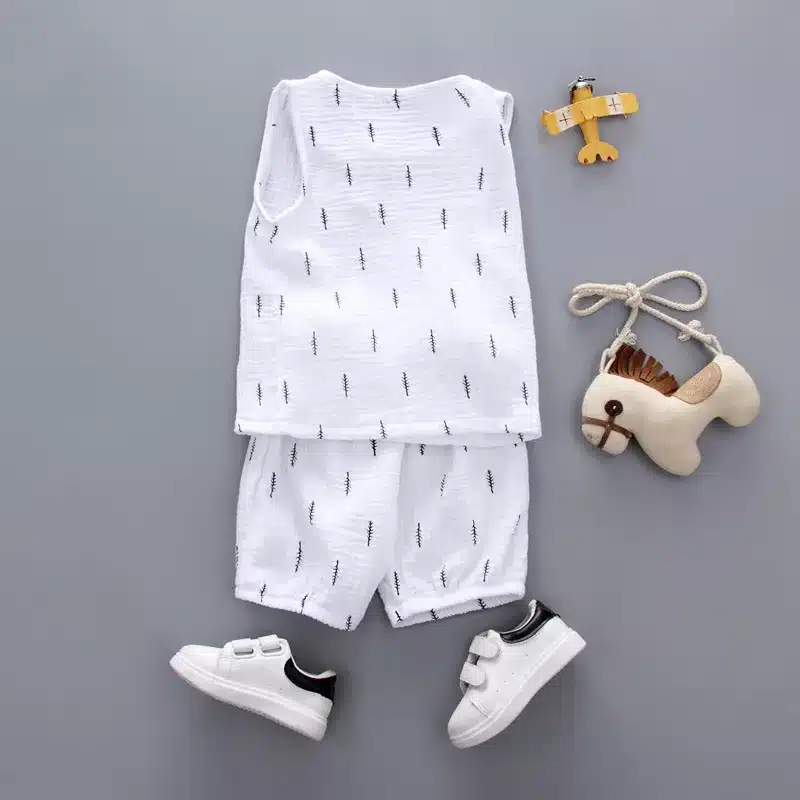 Baby Boys Clothes 2018 Summer Style Beach Star Tree Print Casual Sport Suit 2Pcs Sets T Shirt + Shorts Baby Girls Clothes Set 16