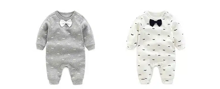 2018 spring - Autumn baby boy clothing Cotton Long Sleeved baby boy clothes ,cartoon Beard Gentleman baby romper Infantil babies 6