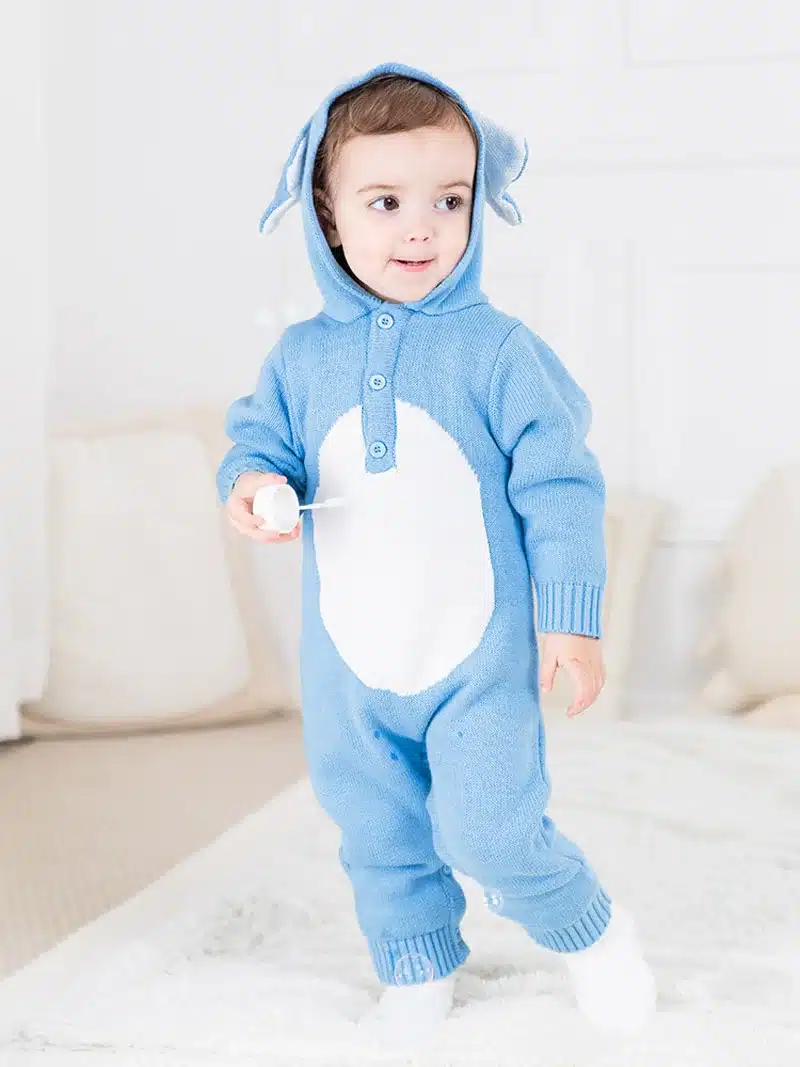 Wholesale 2018 Knitted baby boys girls clothes set long-sleeve Reindeer Newborn baby Romper jumpsuit roupas de bebe 14