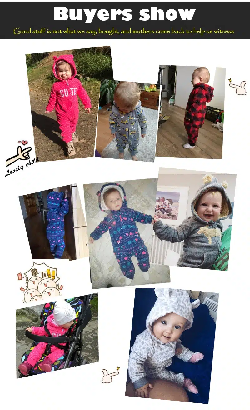 2018 New LimitedUnisex Print Full O-neck Autumn Winter Baby Clothes Boy Overalls Newborn One Piece Romper Girl 1