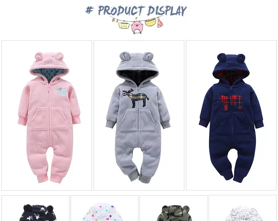 2018 New LimitedUnisex Print Full O-neck Autumn Winter Baby Clothes Boy Overalls Newborn One Piece Romper Girl 2