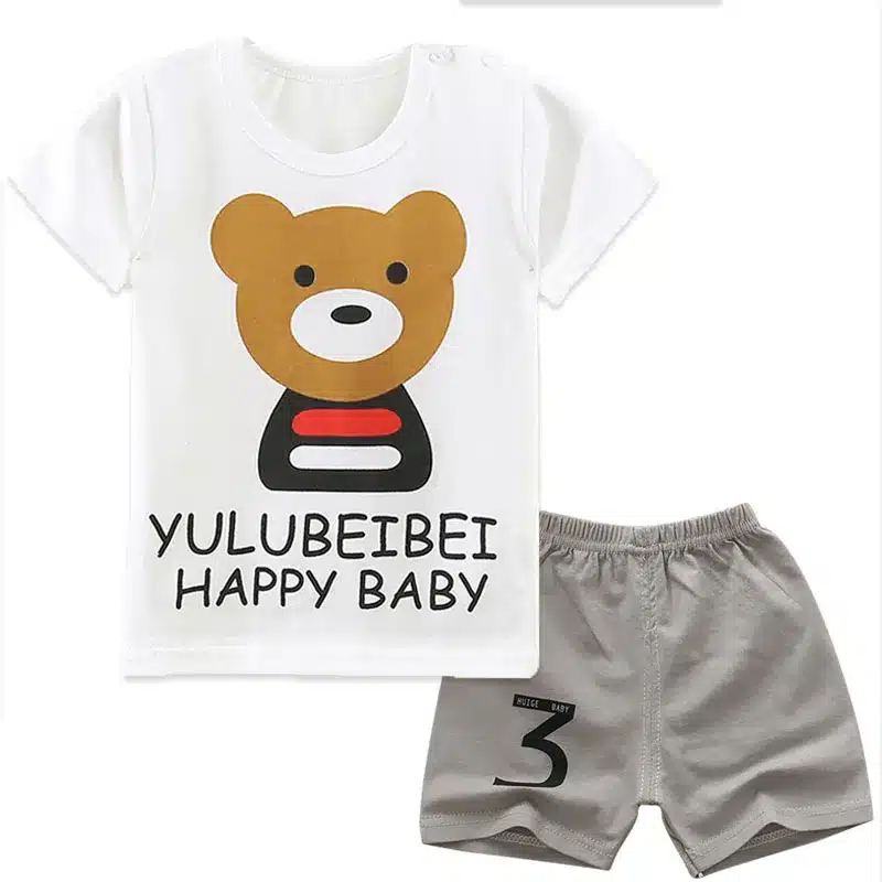 okoufen 2018 baby boy and girl body suit quality 100% cotton children t shirt summer cartoon kids clothing sets bobo choses 11