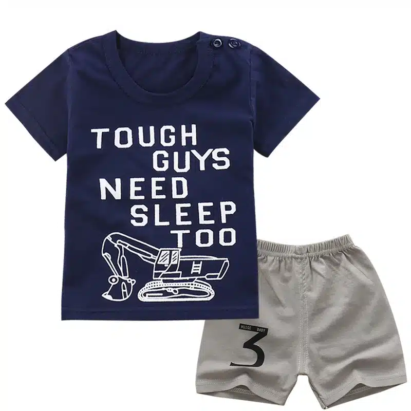 okoufen 2018 baby boy and girl body suit quality 100% cotton children t shirt summer cartoon kids clothing sets bobo choses 13