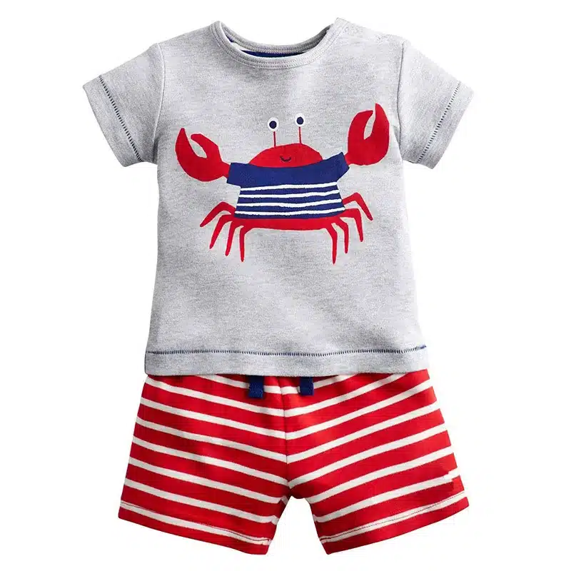 Kids Shorts Suits Children Tracksuit for Boys Sets 2018 Summer Baby Boy Clothes Animal Applique 2pcs Sport Suits Boys Clothing 11