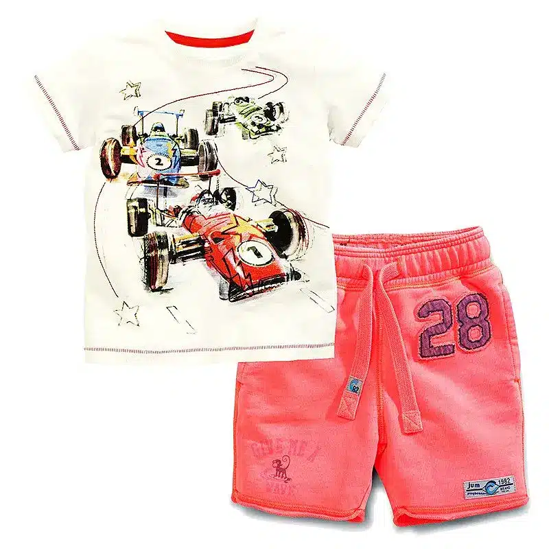 Kids Shorts Suits Children Tracksuit for Boys Sets 2018 Summer Baby Boy Clothes Animal Applique 2pcs Sport Suits Boys Clothing 17