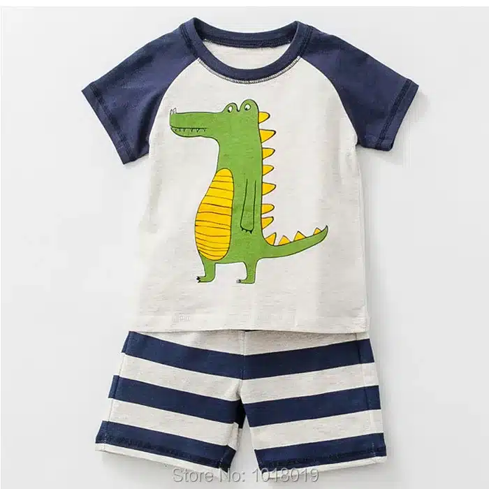 New 2018 Brand 100% Cotton Summer Baby Boys Clothes Set 2pcs Children Clothing Suit Bebe Kids Short Sleeve Clothes Set Baby Boys 24