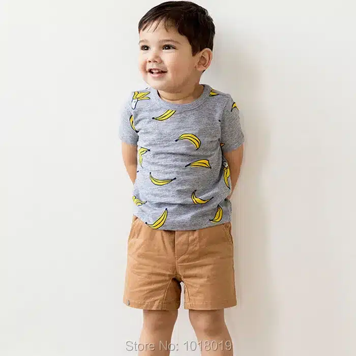 New 2018 Brand 100% Cotton Summer Baby Boys Clothes Set 2pcs Children Clothing Suit Bebe Kids Short Sleeve Clothes Set Baby Boys 60