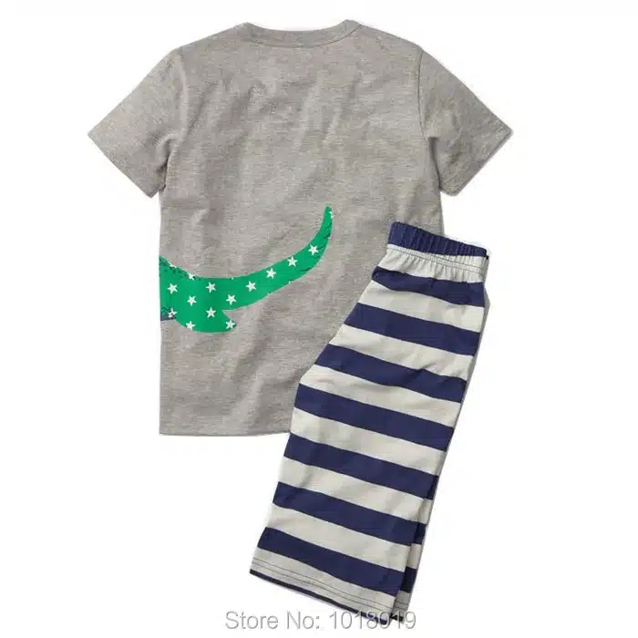 New 2018 Brand 100% Cotton Summer Baby Boys Clothes Set 2pcs Children Clothing Suit Bebe Kids Short Sleeve Clothes Set Baby Boys 120