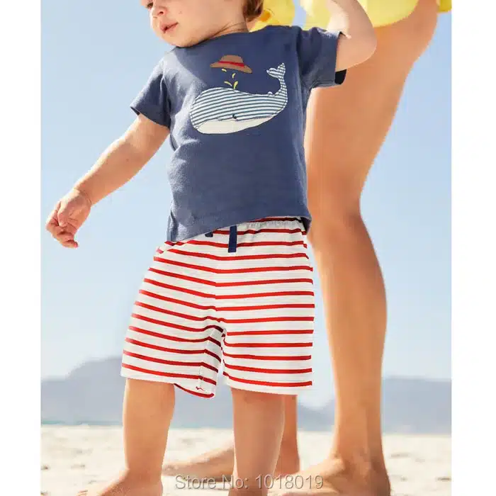 New 2018 Brand 100% Cotton Summer Baby Boys Clothes Set 2pcs Children Clothing Suit Bebe Kids Short Sleeve Clothes Set Baby Boys 123