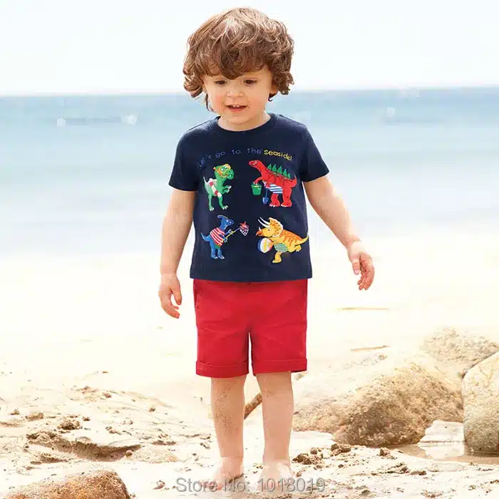 New 2018 Brand 100% Cotton Summer Baby Boys Clothes Set 2pcs Children Clothing Suit Bebe Kids Short Sleeve Clothes Set Baby Boys 178