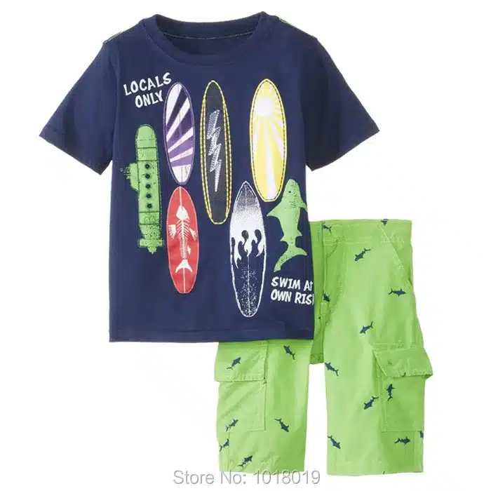 New 2018 Brand 100% Cotton Summer Baby Boys Clothes Set 2pcs Children Clothing Suit Bebe Kids Short Sleeve Clothes Set Baby Boys 234