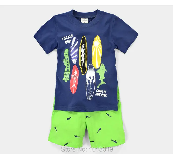 New 2018 Brand 100% Cotton Summer Baby Boys Clothes Set 2pcs Children Clothing Suit Bebe Kids Short Sleeve Clothes Set Baby Boys 247