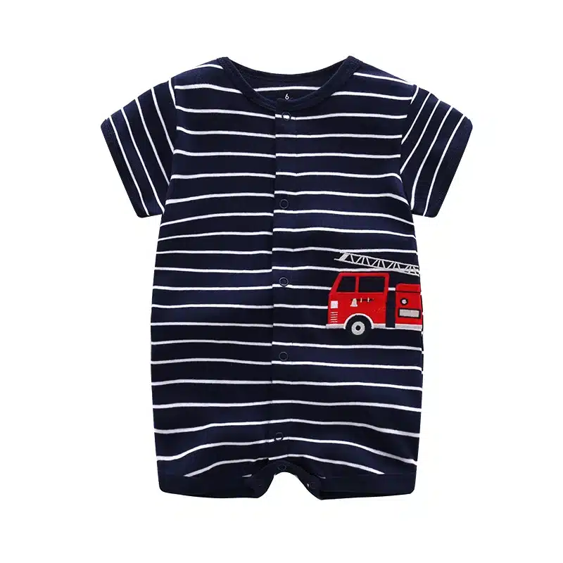 Summer 2018 baby boys clothes cotton Jumpsuit Short sleeve Roupas Menino for Baby Boy Body overalls , 0-24M baby rompers 11
