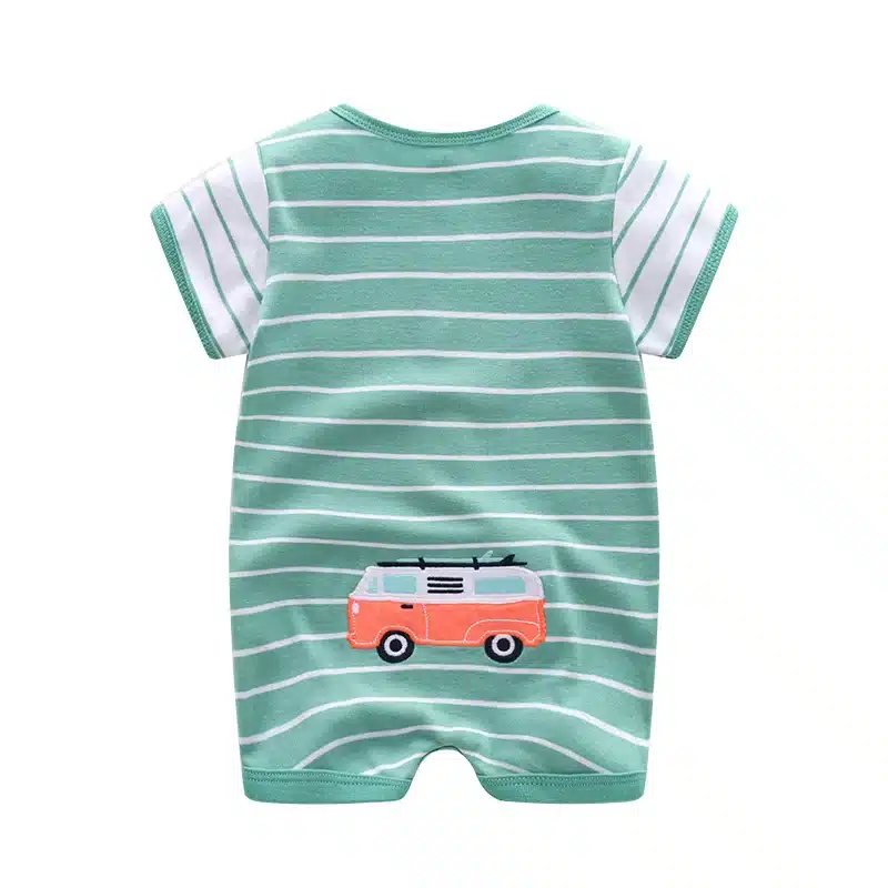 Summer 2018 baby boys clothes cotton Jumpsuit Short sleeve Roupas Menino for Baby Boy Body overalls , 0-24M baby rompers 14