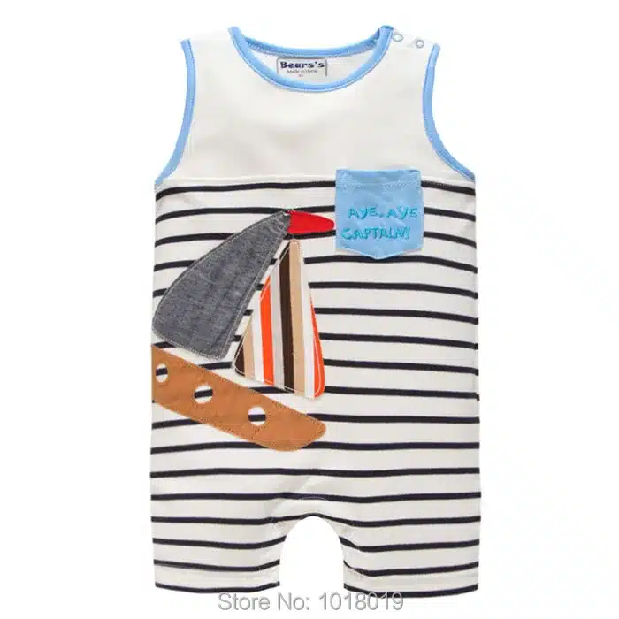 New 2018 Summer 100% Cotton Ropa Bebe Brand Newborn Baby Boys Clothing Creepers Jumpsuits Short Sleeve Rompers Baby Boys Clothes 17