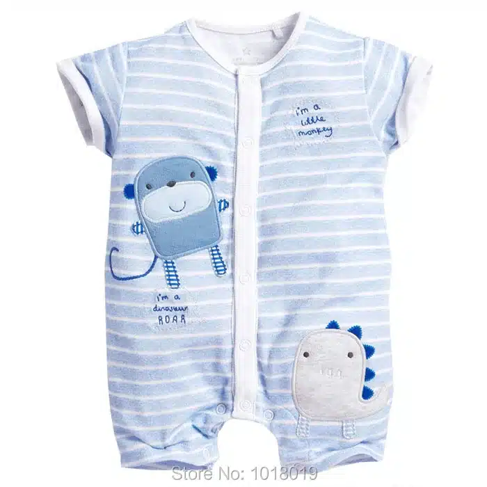 New 2018 Summer 100% Cotton Ropa Bebe Brand Newborn Baby Boys Clothing Creepers Jumpsuits Short Sleeve Rompers Baby Boys Clothes 21