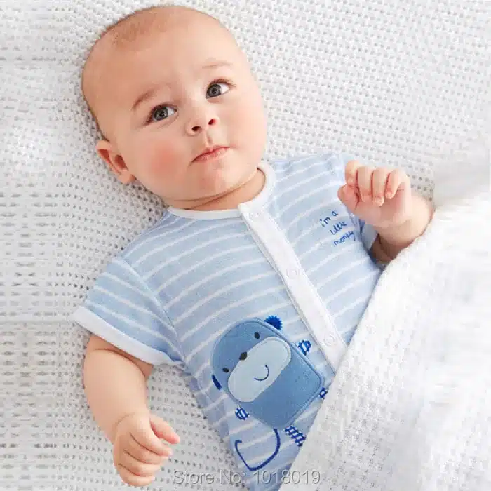 New 2018 Summer 100% Cotton Ropa Bebe Brand Newborn Baby Boys Clothing Creepers Jumpsuits Short Sleeve Rompers Baby Boys Clothes 22