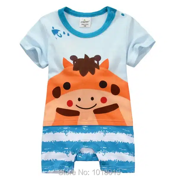 New 2018 Summer 100% Cotton Ropa Bebe Brand Newborn Baby Boys Clothing Creepers Jumpsuits Short Sleeve Rompers Baby Boys Clothes 62