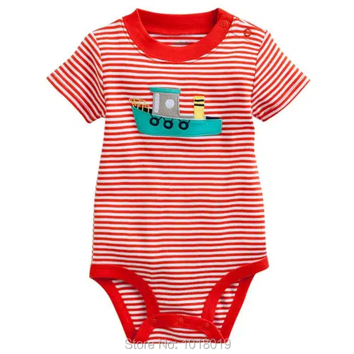 New 2018 Summer 100% Cotton Ropa Bebe Brand Newborn Baby Boys Clothing Creepers Jumpsuits Short Sleeve Rompers Baby Boys Clothes 78