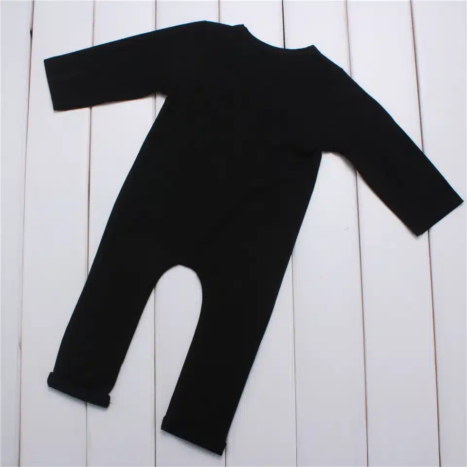 COSPOT Baby Boys Autumn Rompers Boy Cotton Long Sleeve Tank Jumpsuit Boy Spring Plain Color Black Gray Jumper 2018 New 35D 24