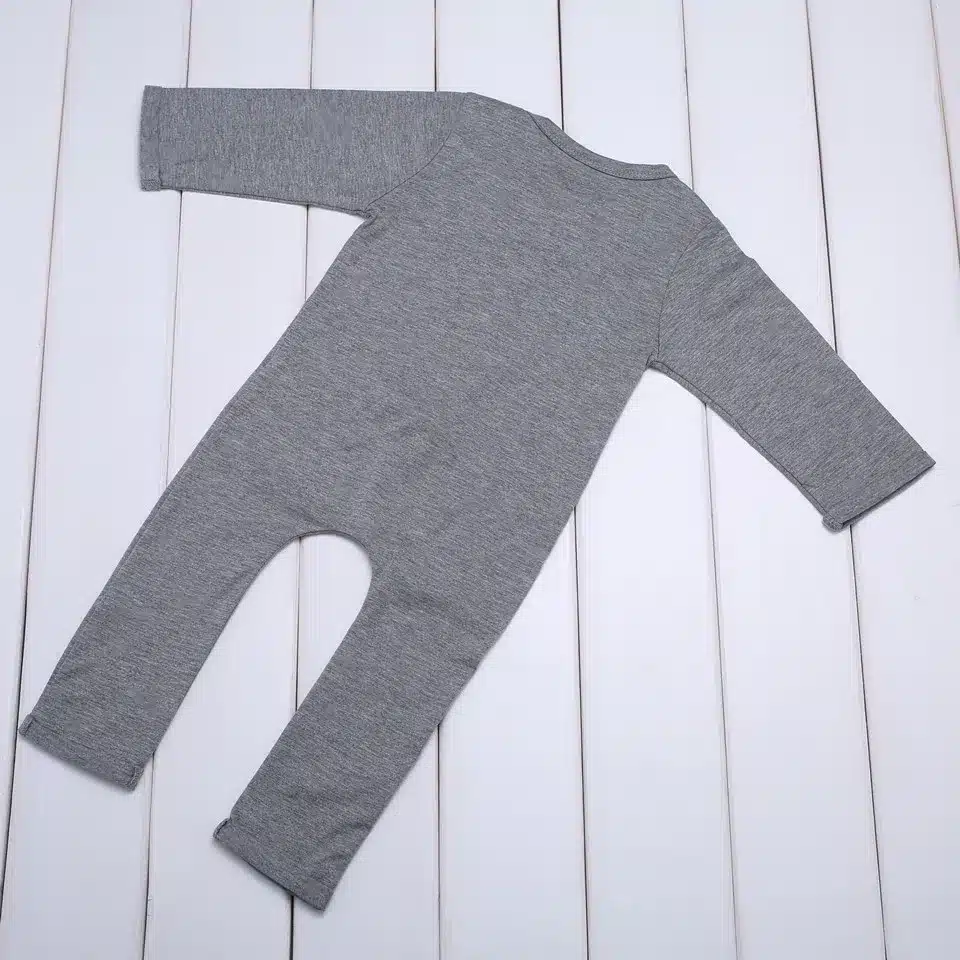 COSPOT Baby Boys Autumn Rompers Boy Cotton Long Sleeve Tank Jumpsuit Boy Spring Plain Color Black Gray Jumper 2018 New 35D 26