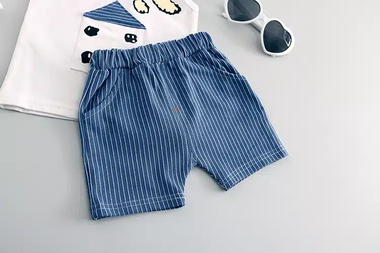Baby Boy Clothes 2018 Summer High quality cotton baby clothing set 2pc for 1 2 3 years old boys vest suit A021-108 17
