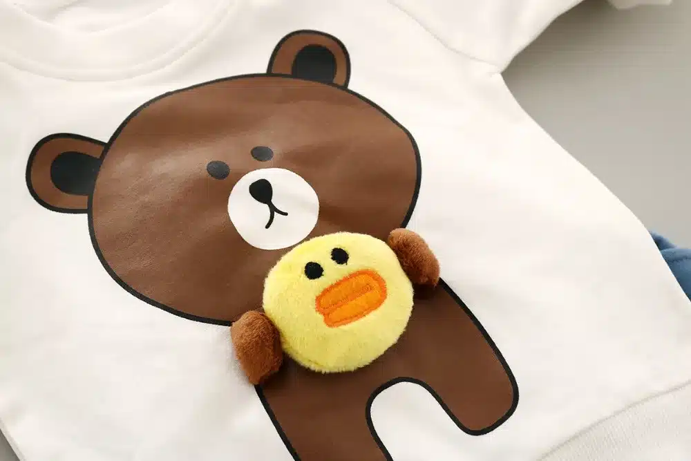 Boys Clothing Set Autumn 0-3y New 2018 Fashion Style Cotton O-Neck full Sleeve with Bear Print Baby Boy Clothes A260 7