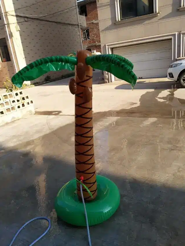1.6M Inflatable Coconut palm Tree Water Sprinkler Inflated Children Toys For Sandbeach Party Decorations Supplies Hawaii Series 3