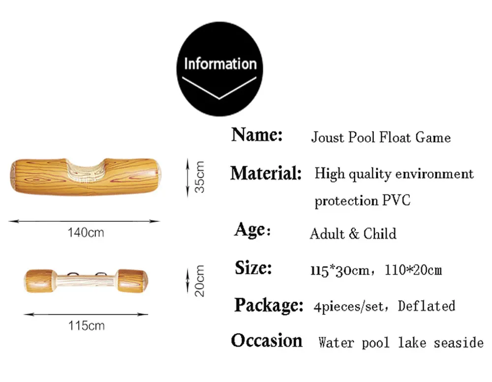 Swimming Pool Float Game Inflatable Water Sports Bumper Toys For Adult Children Party Gladiator Raft Kickboard Piscina 10