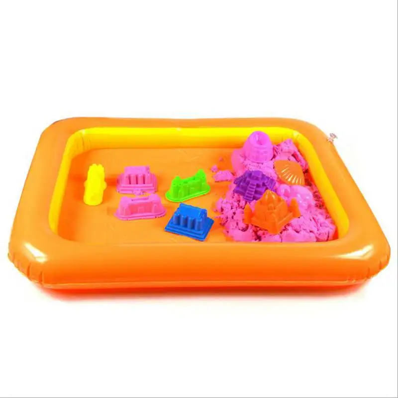 Multi-function Inflatable Sand Tray Inflatable Sandbox For Children Kids Indoor Playing Sand Clay Color Mud Toys Accessories 10