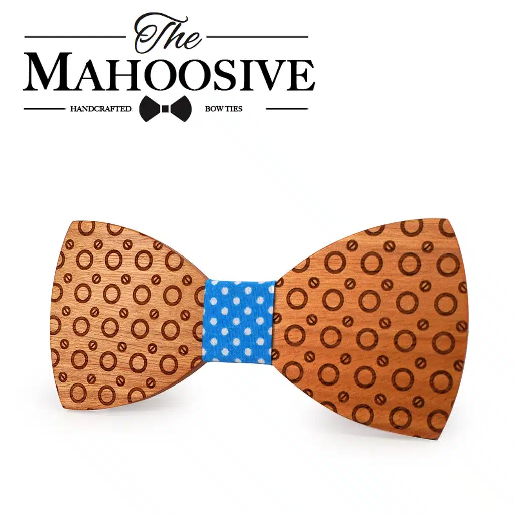 Mahoosive 2017necktie Bowtie Butterfly Gravata Ties For Men Dot Handmade Wood Bow ties boda corbatas mens ties 17
