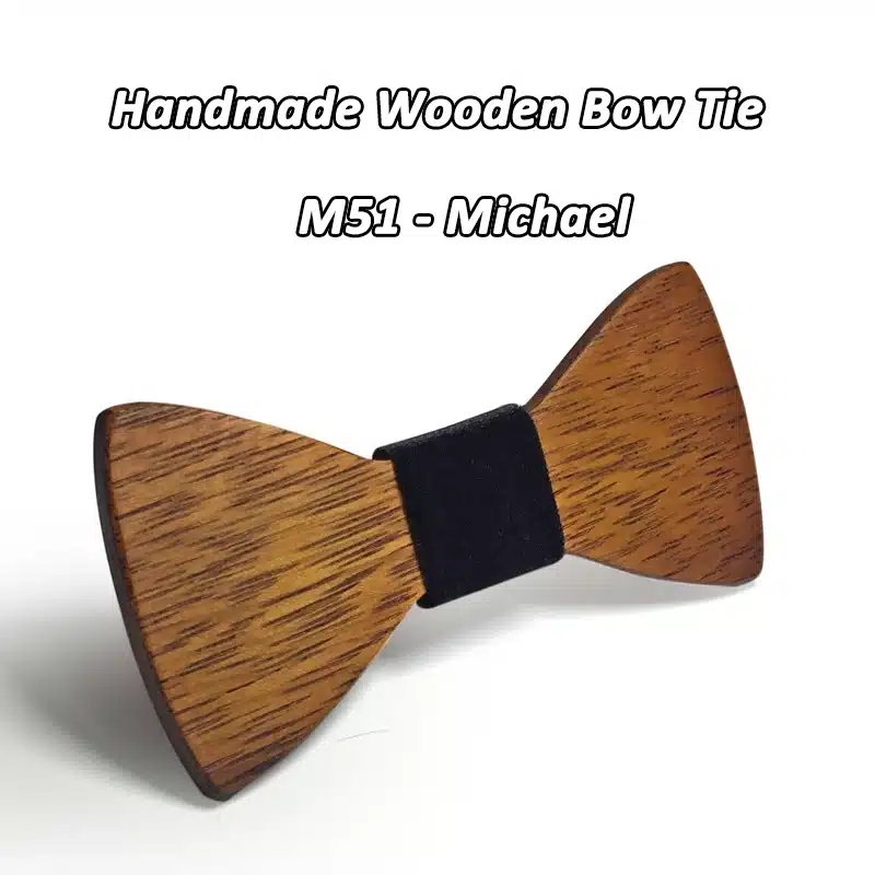 Mahoosive Brand Men's Wooden bowtie Bowknot Accessories Business Neckties wood Bow Tie Cravat 18