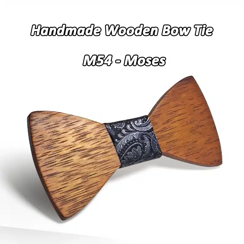 Mahoosive Brand Men's Wooden bowtie Bowknot Accessories Business Neckties wood Bow Tie Cravat 21