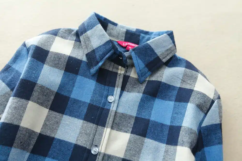 Women Shirt Blouses Plus Size 2018 Hot New Spring Flannel Cotton Long Sleeve Plaid Shirt Casual Female Loose College Style Tops 25