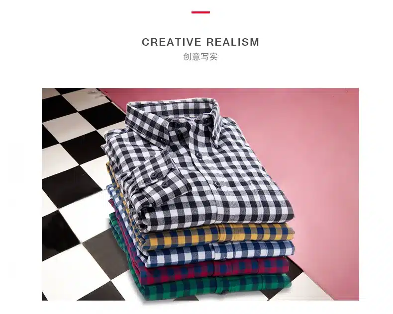 2018 New Autumn Brand Men's Plaid Shirt Male Warm Long Sleeve Shirt Plus Size Youth Office Business Casual Shirt Men 12